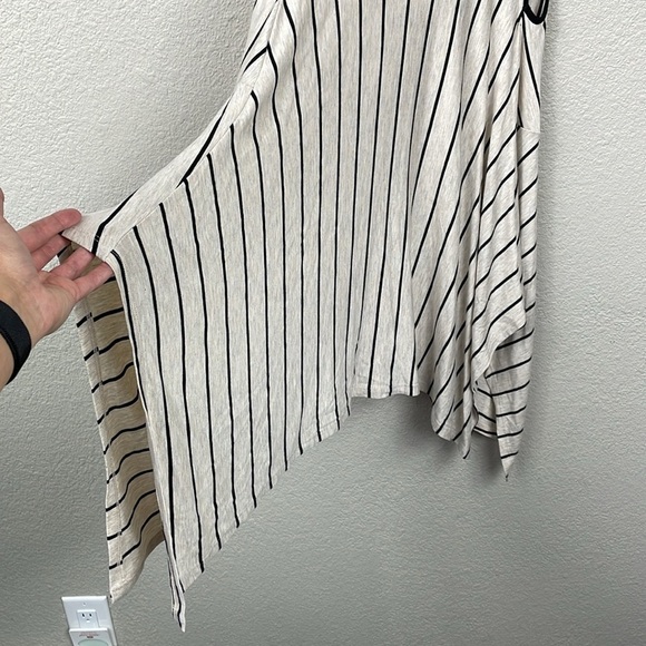 NWT Shannon Passero Stripe Lagenlook Fisher Tunic Scoop Neck Tank Top Sz M - Picture 2 of 9